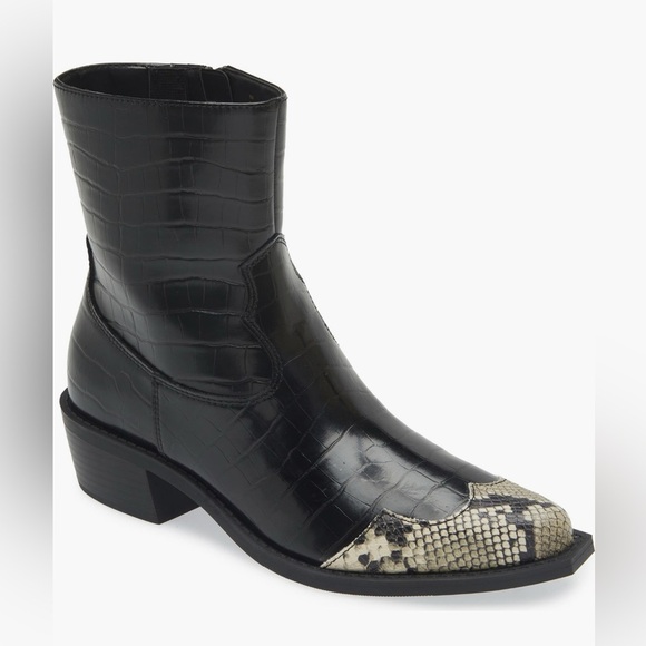 Open Edit Kiara Western women black Bootie/size 6.5 - Picture 9 of 9